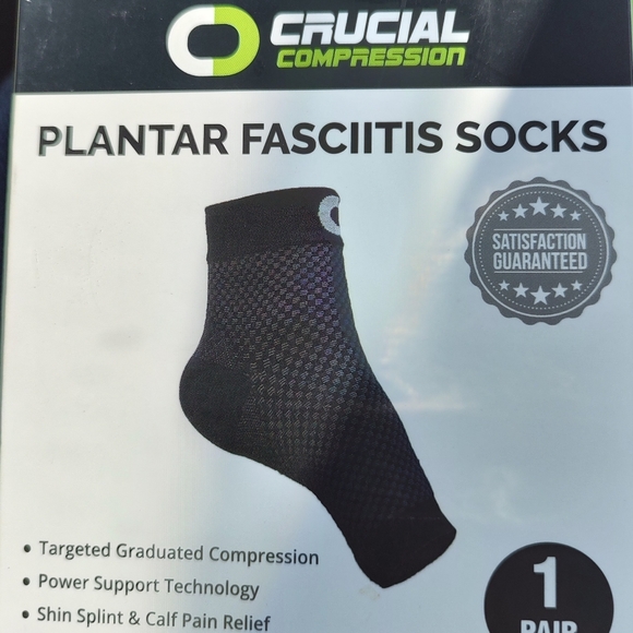 PLANTAR FASCIITIS COMPRESSION SOCKS UNISEX L/XL - Picture 1 of 3